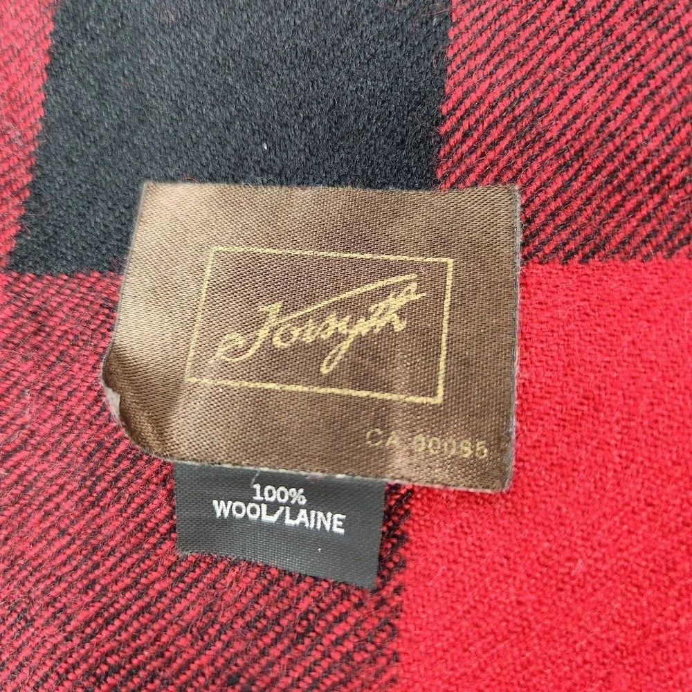 Vtg Forsyth Scarf 100%‎ Wool Tartan Plaid Preppy Career Academia Business Layer